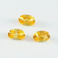 riyogems 1 pezzo di vero citrino giallo sfaccettato 7x9 mm di forma ovale, pietra preziosa sfusa di ottima qualità