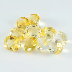 riyogems 1pz vero citrino giallo sfaccettato 9x11 mm forma ovale gemme di bella qualità