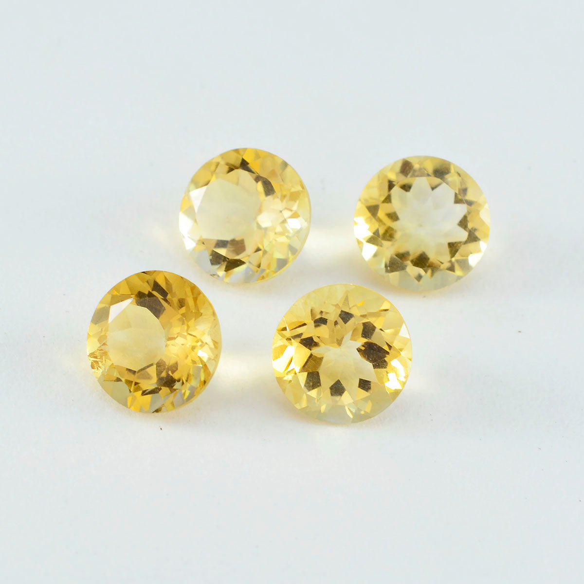 riyogems 1шт настоящий желтый цитрин ограненный 8x8 мм круглая форма качественный драгоценный камень