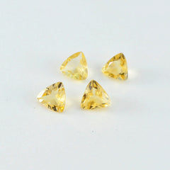 riyogems 1шт настоящий желтый цитрин ограненный 11x11 мм форма триллиона драгоценный камень замечательного качества