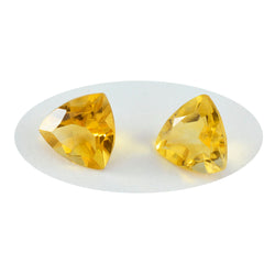 riyogems 1 шт., настоящие желтые цитрины, ограненные, 8x8 мм, форма триллиона, отличное качество, россыпь драгоценных камней