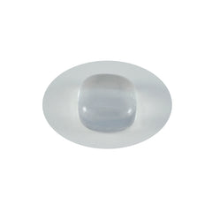 Riyogems 1 pieza cabujón de cuarzo cristal blanco 4x6mm forma octágono gema de excelente calidad