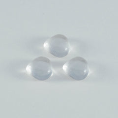 riyogems 1pc white crystal quartz cabochon 15x15 mm heart shape a1 quality loose gem