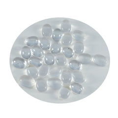 riyogems 1 pz cabochon di quarzo bianco cristallo 4x6 mm forma ovale gemme sfuse di eccellente qualità