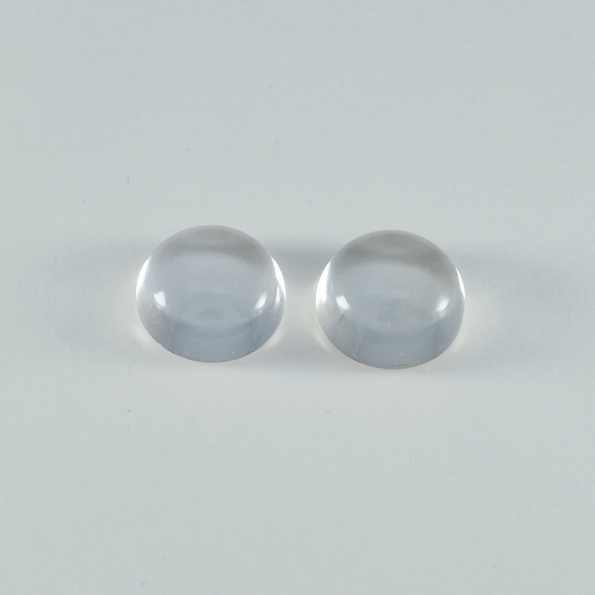 riyogems 1 шт., белый кристалл кварца, кабошон 12x12 мм, круглая форма, привлекательное качество, свободные драгоценные камни