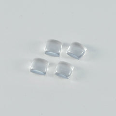 riyogems 1 шт., белый кристалл кварца, кабошон 9x9 мм, квадратная форма, прекрасное качество, свободные драгоценные камни