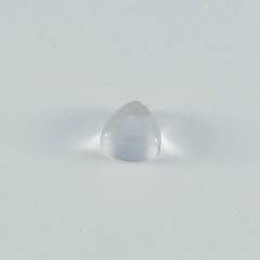 riyogems 1pc cabochon di quarzo di cristallo bianco 15x15 mm trilioni di gemme di forma a qualità