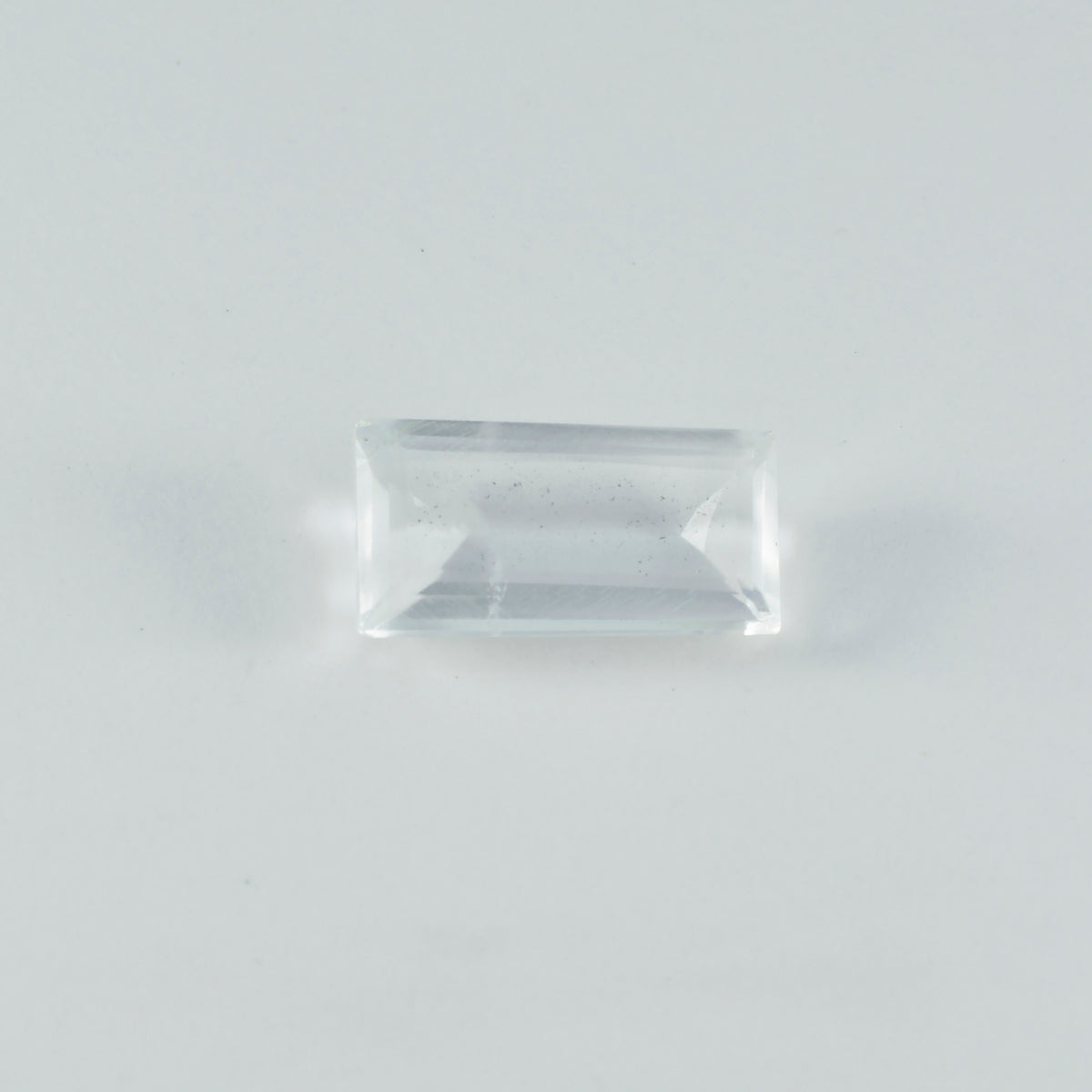 riyogems 1pc white crystal quartz faceted 6x12 mm baguett shape a 1 quality loose gems