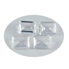 riyogems 1 шт., белый кристалл кварца, граненый 12x16 мм, восьмиугольная форма, удивительное качество, свободный драгоценный камень