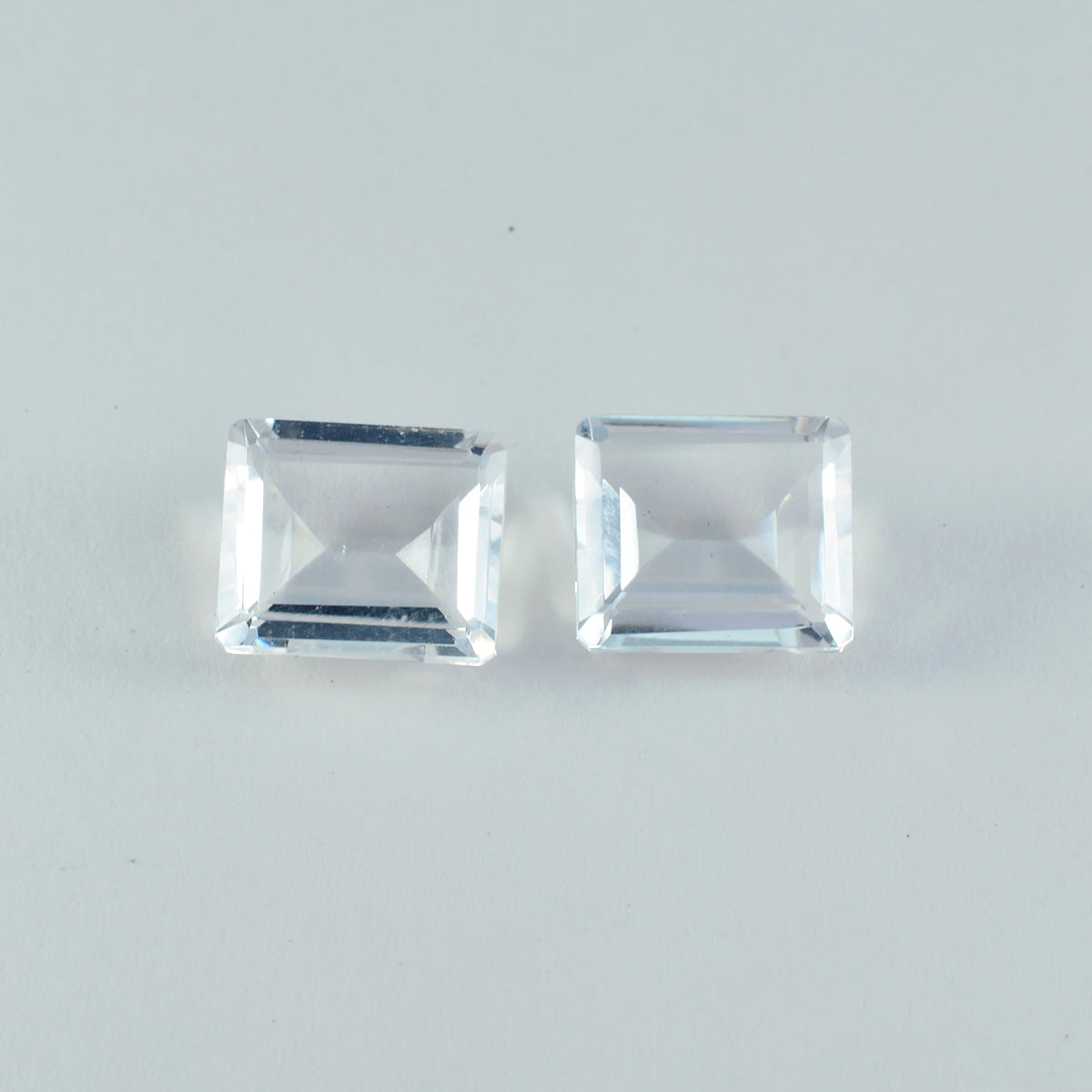 riyogems 1шт белый кристалл кварца ограненный 9x11 мм восьмиугольная форма драгоценные камни превосходного качества