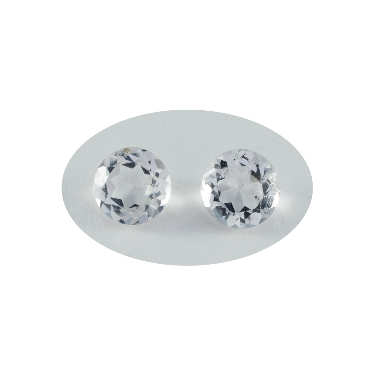 Riyogems 1PC White Crystal Quartz Faceted 6x6 mm Round Shape cute Quality Stone