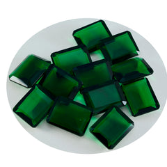 riyogems 1pc green emerald cz faceted 12x16 mm octagon shape nice looking quality loose gems