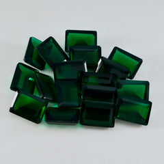 Riyogems 1PC Green Emerald CZ Faceted 9x11 mm Octagon Shape pretty Quality Stone