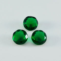 Riyogems 1PC Groene Smaragd CZ Facet 12x12 mm Ronde Vorm Goede Kwaliteit Gem