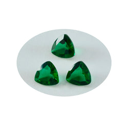 riyogems 1pz smeraldo verde cz sfaccettato 13x13 mm trilione forma a+ pietra di qualità