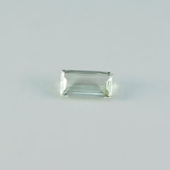 Riyogems 1PC Green Amethyst Faceted 3x6 mm Baguett Shape Good Quality Loose Gems