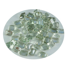 riyogems 1 шт., зеленый аметист, ограненный 3х5 мм, восьмиугольная форма, красивые качественные драгоценные камни