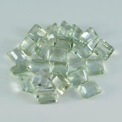 riyogems 1pc グリーン アメジスト ファセット 7x9 mm 八角形の素晴らしい品質のルース宝石