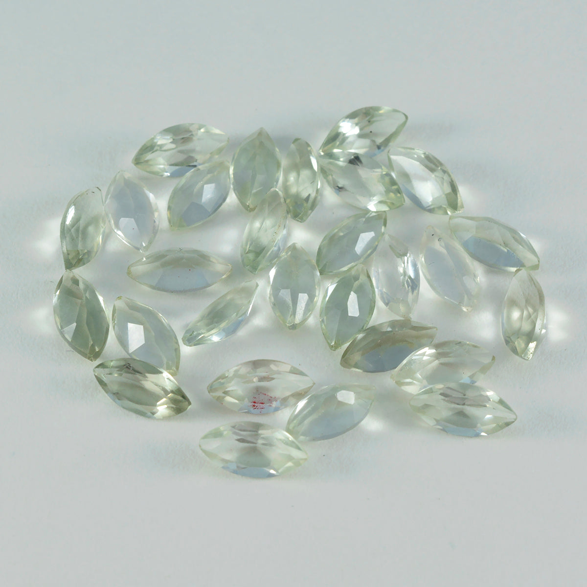 Riyogems 1PC Green Amethyst Faceted 2x4 mm Marquise Shape handsome Quality Loose Gemstone
