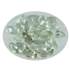 riyogems 1 pezzo di ametista verde sfaccettata 3x6 mm forma marquise gemma di bell'aspetto