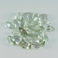 Riyogems, 1 pieza, amatista verde facetada, 4x8mm, forma de marquesa, gemas de calidad bonitas
