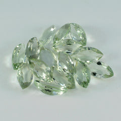 riyogems 1 st grön ametist fasetterad 5x10 mm markisform sten av utmärkt kvalitet