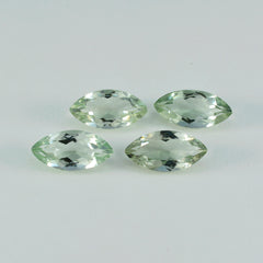 Riyogems 1PC Green Amethyst Faceted 9x18 mm Marquise Shape handsome Quality Loose Stone