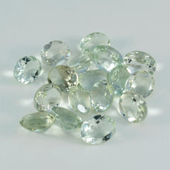riyogems 1 st grön ametist fasetterad 6x8 mm oval form superb kvalitet lös pärla