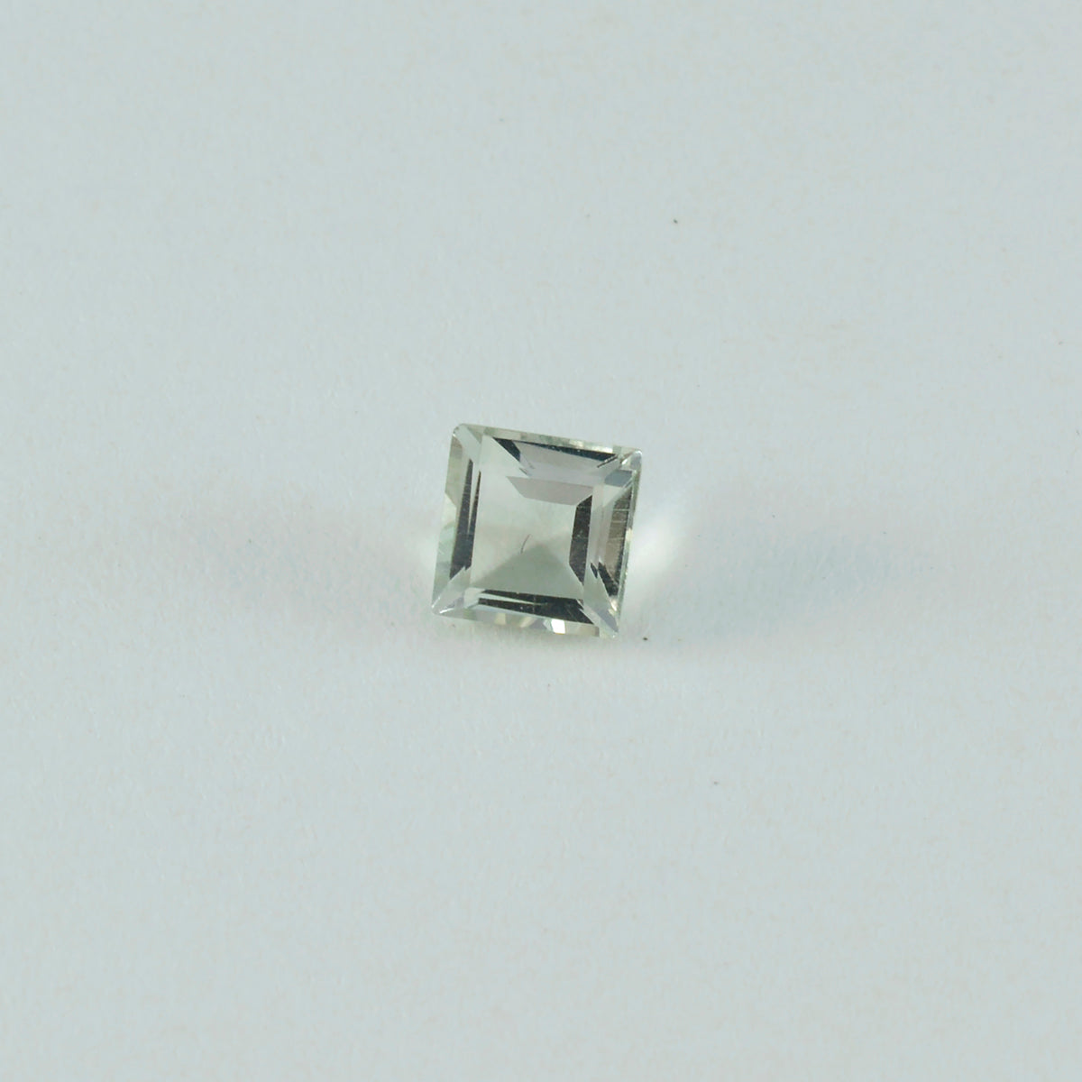 riyogems 1pc グリーン アメジスト ファセット 11x11 mm 正方形の形状 AA 品質ルース宝石