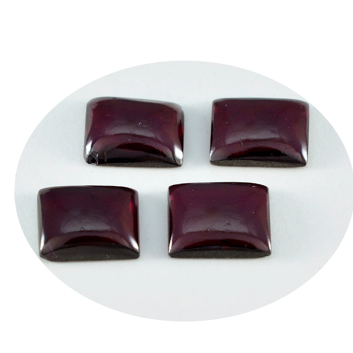 Riyogems 1PC Red Garnet Cabochon 10x12 mm Octagon Shape awesome Quality Loose Gemstone