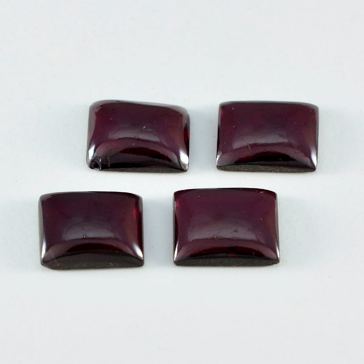 Riyogems 1PC Red Garnet Cabochon 10x12 mm Octagon Shape awesome Quality Loose Gemstone