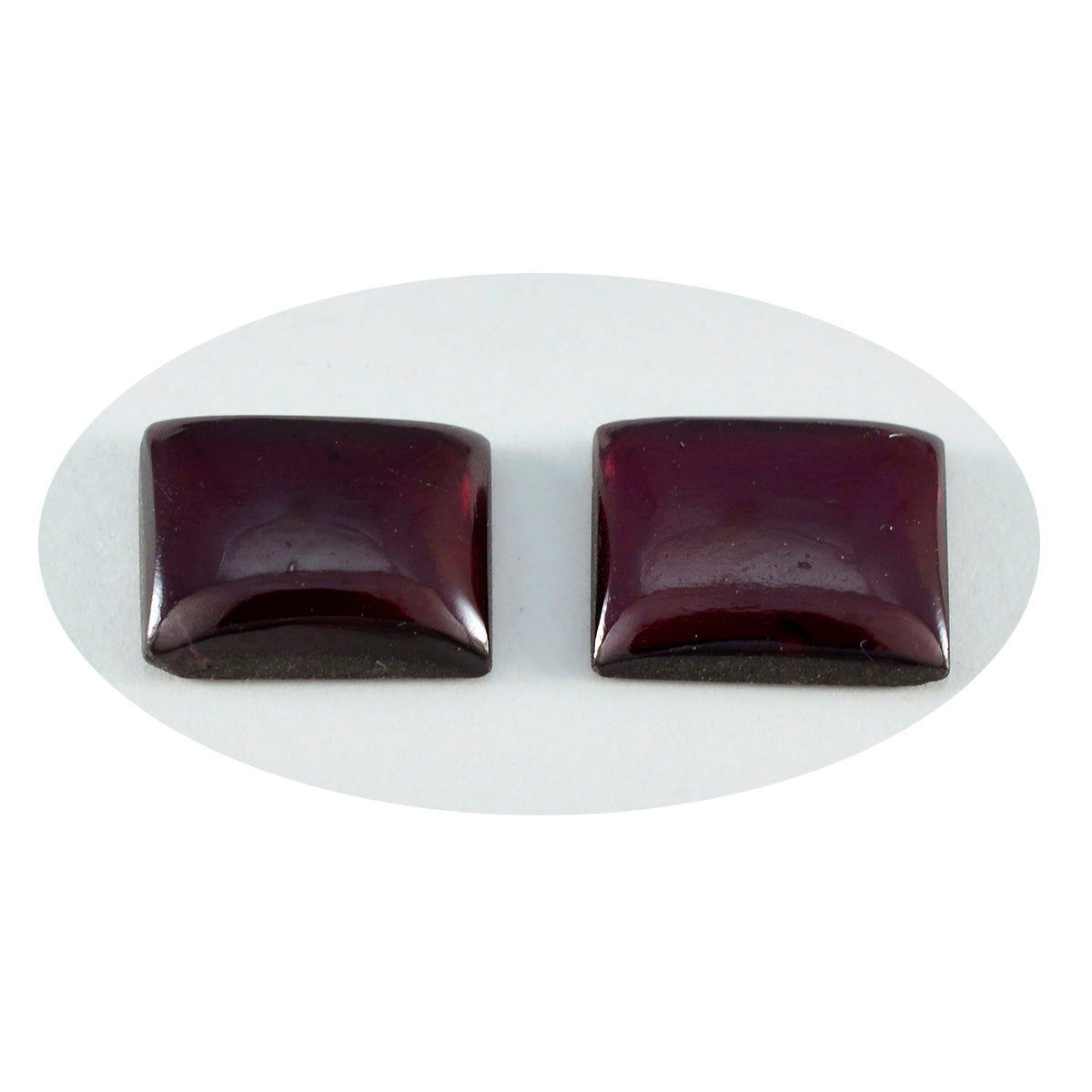 Riyogems 1PC Red Garnet Cabochon 12x16 mm Octagon Shape amazing Quality Gems