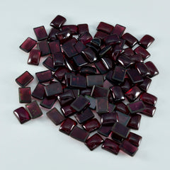 Riyogems 1PC Red Garnet Cabochon 4x6 mm Octagon Shape great Quality Gems