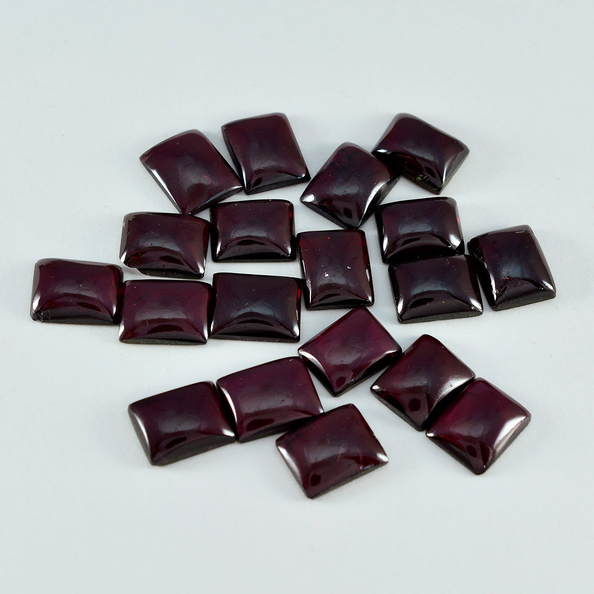 Riyogems 1PC Red Garnet Cabochon 5x7 mm Octagon Shape fantastic Quality Stone