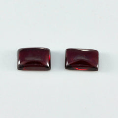 Riyogems 1PC Red Garnet Cabochon 9x11 mm Octagon Shape superb Quality Loose Stone