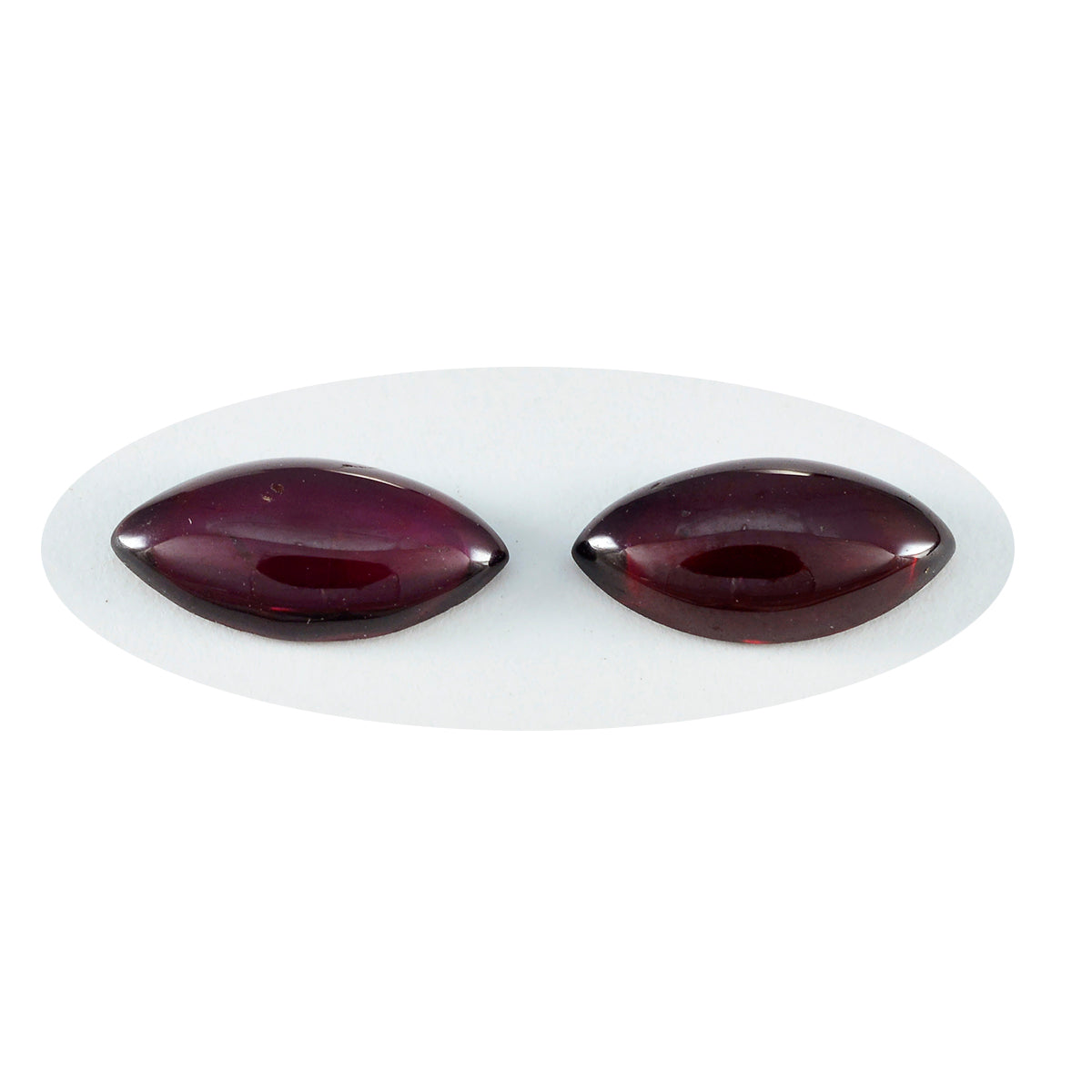 Riyogems 1 pc cabochon grenat rouge 10x20 mm forme marquise pierres précieuses de bonne qualité