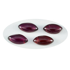 Riyogems, 1 pieza, cabujón de granate rojo, 10x20mm, forma de marquesa, gemas de buena calidad