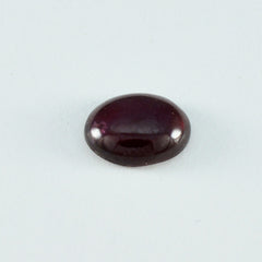 riyogems 1pc cabochon grenat rouge 10x14 mm forme ovale pierre précieuse de qualité étonnante