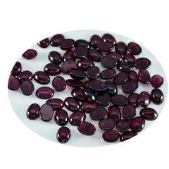 Riyogems 1PC rode granaat cabochon 4x6 mm ovale vorm aantrekkelijke kwaliteit losse edelsteen