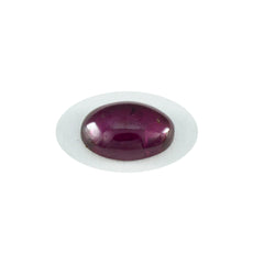 Riyogems 1PC Red Garnet Cabochon 7x9 mm Oval Shape good-looking Quality Loose Gemstone