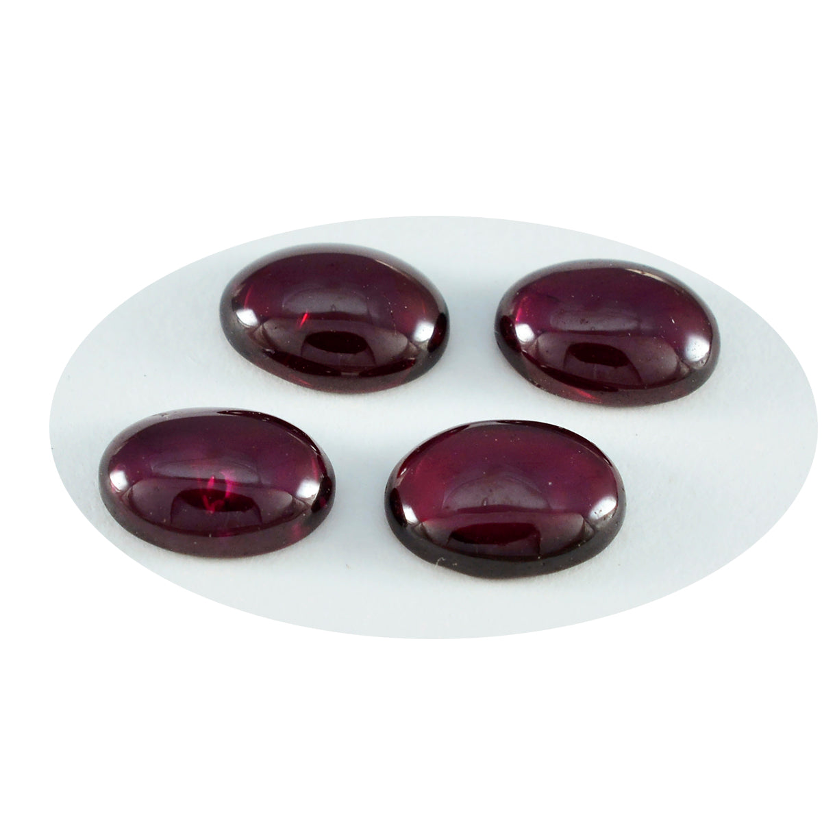 riyogems 1pc cabochon grenat rouge 8x10 mm forme ovale belle pierre précieuse de qualité