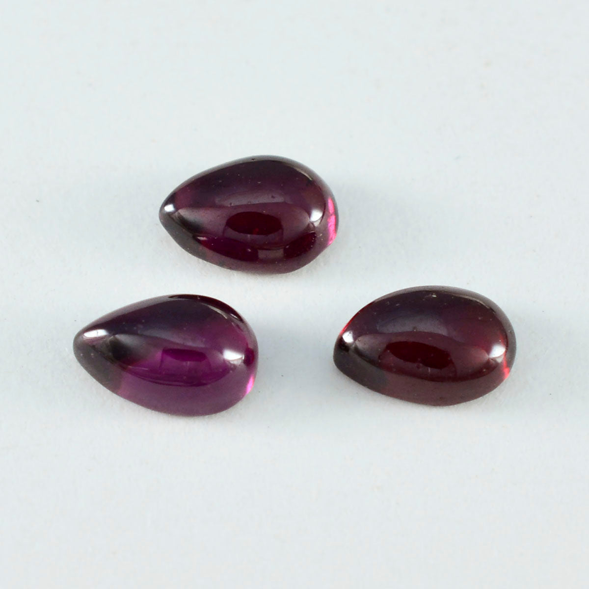 Riyogems 1PC Red Garnet Cabochon 6x9 mm Pear Shape wonderful Quality Gems