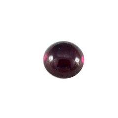 Riyogems 1 Stück roter Granat-Cabochon, 12 x 12 mm, runde Form, schöner, hochwertiger, loser Edelstein