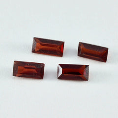 riyogems 1 шт. натуральный красный гранат ограненный 5x10 мм в форме багета удивительного качества, россыпь драгоценных камней
