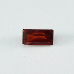 riyogems 1 pezzo di granato rosso naturale sfaccettato 8x16 mm a forma di baguette, gemma di qualità aa