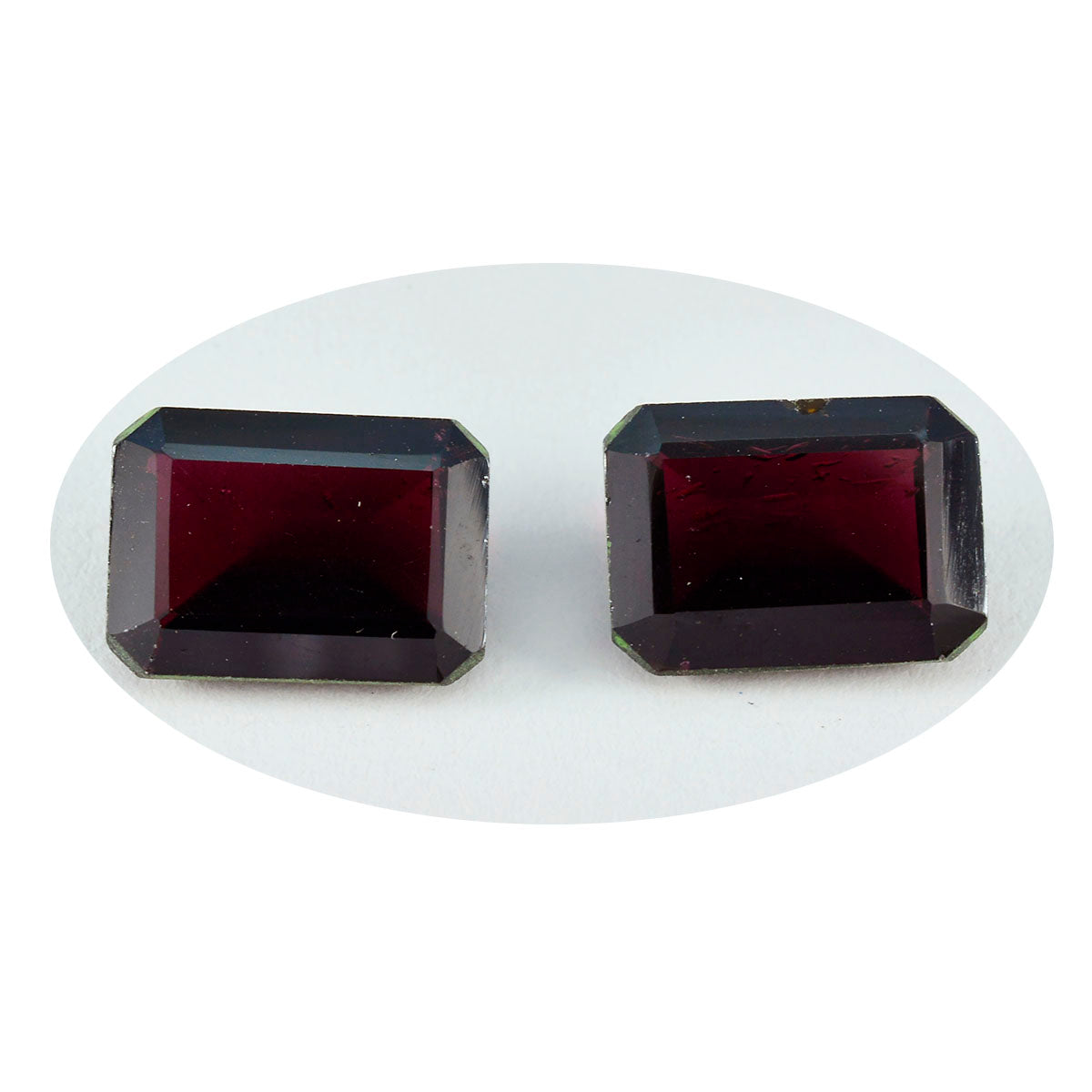 Riyogems 1PC Real Red Garnet Faceted 10X14 mm Octagon Shape handsome Quality Stone