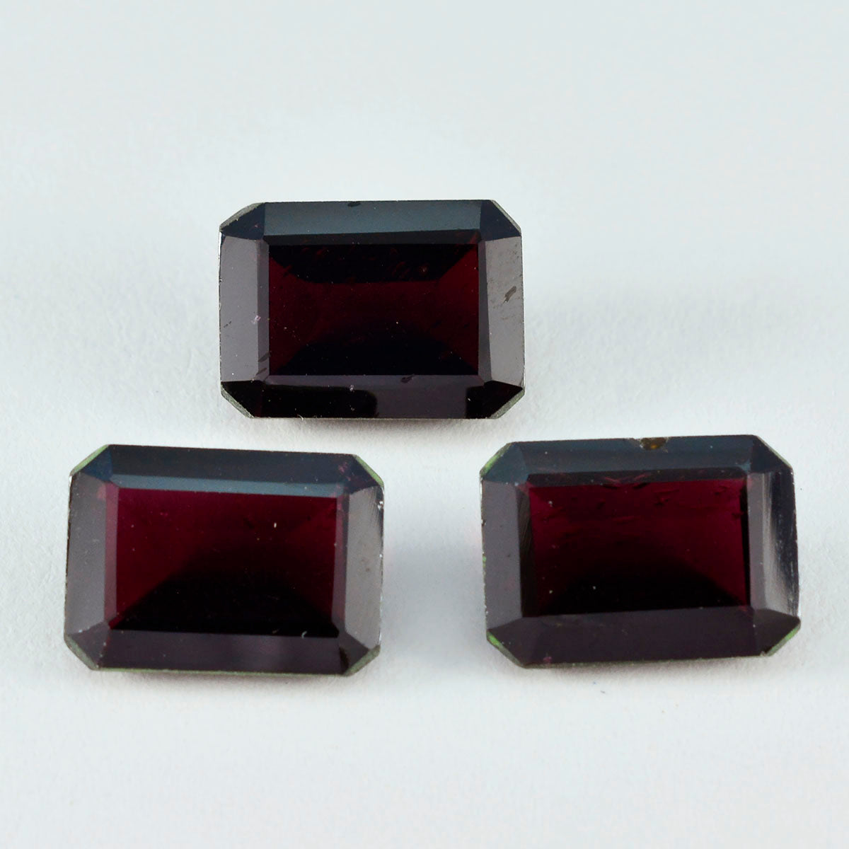 Riyogems 1PC Genuine Red Garnet Faceted 12x16 mm Octagon Shape good-looking Quality Gemstone