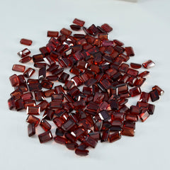 Riyogems 1PC Real Red Garnet Faceted 2x4 mm Octagon Shape AAA Quality Gems