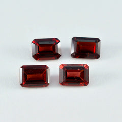 riyogems 1 шт. настоящий красный гранат ограненный восьмиугольной формы 8x10 мм красивое качество свободный драгоценный камень
