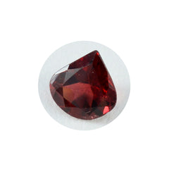 Riyogems 1 pieza granate rojo auténtico facetado 11x11 mm forma de corazón piedra preciosa de calidad fantástica